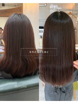 ヘアーサロン ジュエール(jyue-ru)&nbsp;髪質改善縮毛矯正｜自然なうるツヤストレートへ