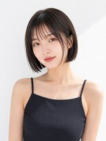 フォト 新宿三丁目(foto) 地毛風縮毛矯正髪質改善顔まわりレイヤー小顔切りっぱなしボブ