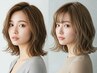 【脱白髪染め2回目以降】白髪ぼかしハイライト+カラー+カット+TOKIOTR ￥19500