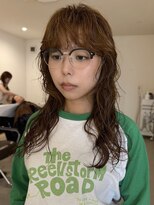 ユートゥイーズ つくば(U too e's)&nbsp;riko｜ブリーチなしイエロー×ウェーブヘア
