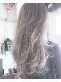 【Marlアプリエ】ホワイトアッシュのふんわりロング