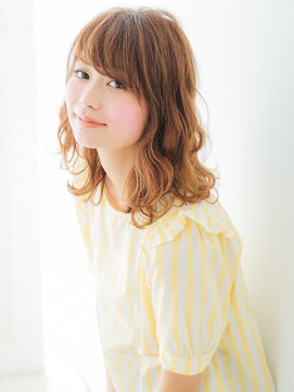 ヘアー ドア(HAIR DOOR) ハイライト×ふわふわパーマ●