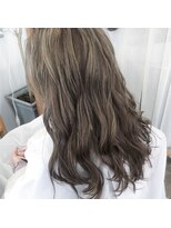 アルブル ヘアデザイン(arbre hair design) ハイライトグレーパール