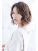 色っぽかわいい＊オンブレくせ毛風カジュアルフェミニンボブa