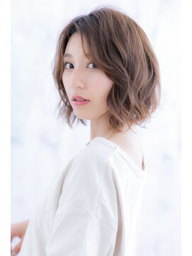 ヘアアンドビューティー ミック(Hair & Beauty miq) 色っぽかわいい＊オンブレくせ毛風カジュアルフェミニンボブa