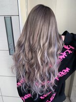 ミラシィ 稲毛(Mirashy)&nbsp;Silver Ash～Light  Blue～ 　ブリーチカラー/シールエクステ