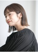 暗髪×ボブ×シースルーバング×オーガニックヘア