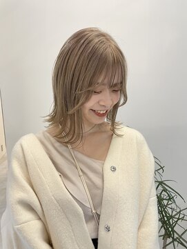 レンク(LENC) ハイトーンカラー/ミルクティーベージュ