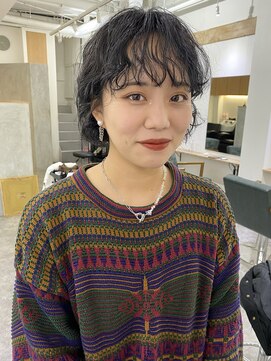 ソイ コンク 下北沢(soi conc) ワイドバングボブパーマ/ボブパーマ/耳掛けパーマ_下北沢