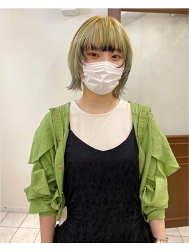 キジ(kiji) 【kiji】デザインカラーボブウルフ　＃丸の内＃久屋＃伏見