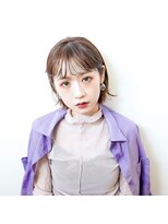 ヘアーラボ ハチ(HAIR LABO HACHI)&nbsp;シルキーベージュミディアムヘア/前髪/丸型