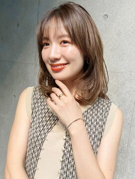 オーブ ヘアー アトリエ 長崎店(AUBE HAIR atelier) 大人可愛いレイヤーミディ/20代30代40代/小顔/似合わせ