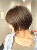 30代40代大人女性/前髪なしショートボブ/ショートヘア/髪質改善