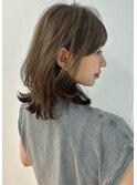 小顔斜め前髪×グレージュカラー×くびれレイヤーa