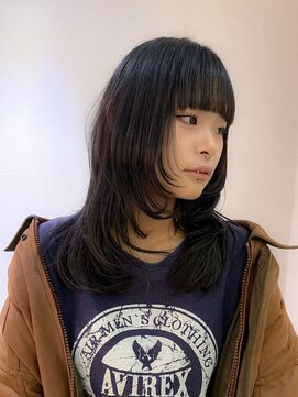 ロンドエニカ 大宮(Lond enika) 切りっぱなしボブ韓国ロングウルフブラウン美髪のススメ