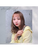 【髪質改善ストレート】自然な仕上がりのボリュームダウン