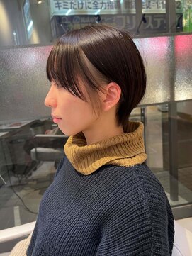 バサ 花小金井店(BASSA) ショートカット×ひし形ショートボブ×前髪あり20代30代40代　a