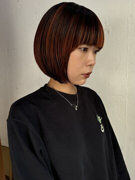 エイト 福岡天神店(EIGHT fukuoka) オレンジ無造作ハイライト