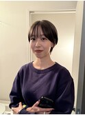 マッシュショート/オリーブベージュ