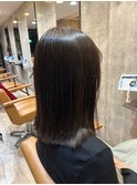 黒髪暗髪ナチュラルストレートヘア艶髪ミディアム20代30代40代