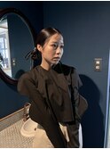 羊ヘアセット／リボンアレンジ