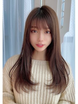 ロンドアリシア 金山(Lond Alexia) イヤリングカラー 縮毛矯正 韓国風 ダブルカラー 髪質改善5428