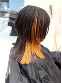 ウルフカット/クラゲヘアー/インナーカラー/アクセサリーカラー