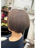 【髪の毛ツヤツヤ♪頭皮も喜ぶ】トリートメントカラー＋カット＋ヘッドスパ