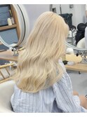 ブロンドヘア/ブロンド/ホワイトブロンド/ハイミルクティー