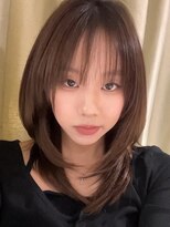 ジアン テラス(GIEN TERRASSE)&nbsp;ミディアムレイヤー韓国レイヤーカット韓国ヘア/岸本
