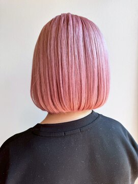 ヴァンカウンシル 一宮店(VAN COUNCIL) 甘さだけじゃない、モードな存在◎丸みボブ×ピンク