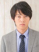 グルーミングサロン バーバー キャッスル 北浦和西口(Grooming salon Barber Castle)&nbsp;30代40代斜めバング王道アッシュブラックメンズショートZ北浦和