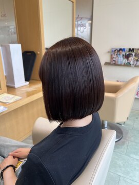 髪質改善ストレート/髪質改善/カラー/レッドブラウン/ブラウン