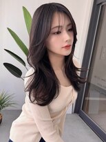 ソヨン 名駅2号店(SOYON)&nbsp;大人ガーリー/小顔/レイヤーカット/黒髪/オリーブグレー/z414