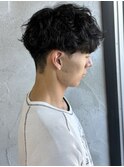 MEN’S HAIR/シャドウパーマ/刈り上げセンターパート/群馬高崎
