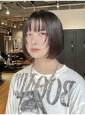 顔まわりかわいいボブ