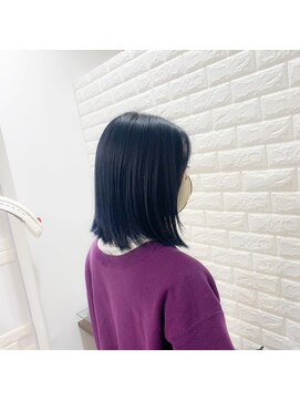 トーン(tone) ブルーブラック/ネイビーブルー/ボブ