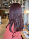 暖色イルミナカラー◎ラベンダーピンク艶ロング