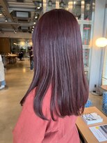 オーガニック リブ 川越(organic+live)&nbsp;暖色イルミナカラー◎ラベンダーピンク艶ロング