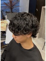 エッジ(EDGE)&nbsp;大分メンズマッシュウルフ波巻きスパイラルパーマスタイル