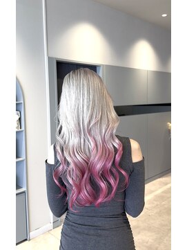 デコヘアーチーノ(DECO HAIR Ccino) ホワイト/ピンク