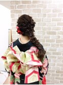 編みおろしヘア