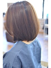 【D&T hair　大手町店】　優しいストレートな大人ボブ◎