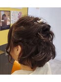 結婚式およばれヘアアレンジ♪