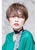 Lien☆ハイライト×ローライトデザインカラー+大人ショート　