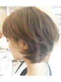 大人かわいい耳かけ無造作パーマボブ☆jeanaharbor清水