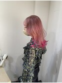 ピンクエンドピンクカラー
