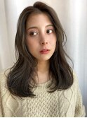 stylist山本）毛先重めの顔周り軽めレイヤースタイル