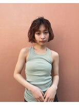 ヒュージ 三軒茶屋(huge)&nbsp;ボブパーマ/くるくるパーマ/スパイラルパーマ/ダークアッシュ