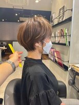 ヘアメイクアース 八潮店(HAIR & MAKE EARTH) 大人可愛い20代30代40代ショート丸みショート